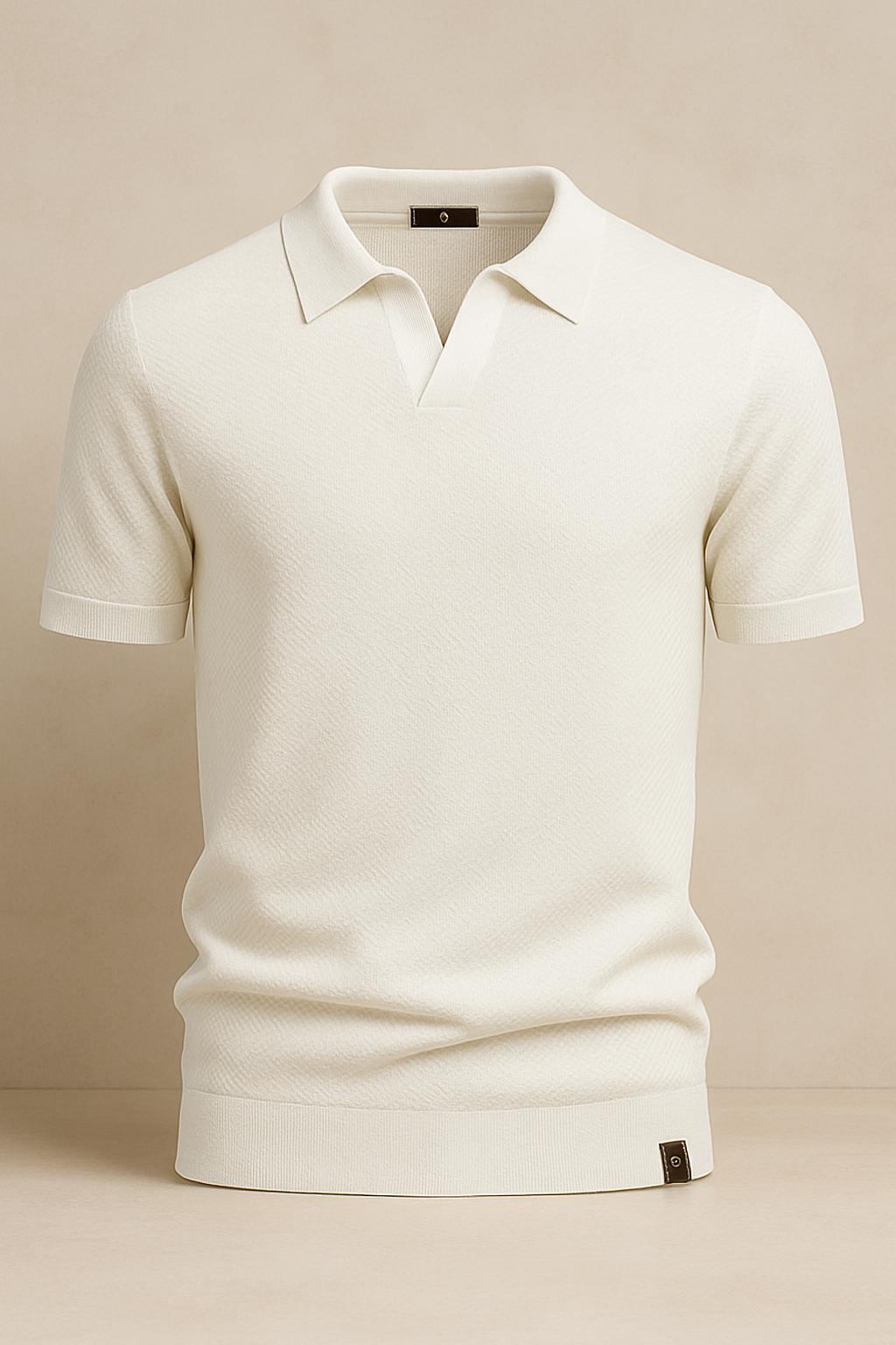 Curvellia – Gestructureerd Poloshirt