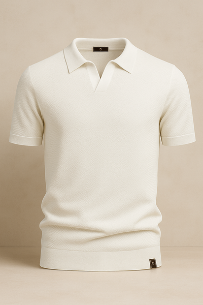 Curvellia – Gestructureerd Poloshirt