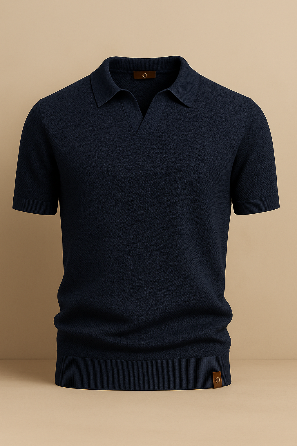 Curvellia – Gestructureerd Poloshirt