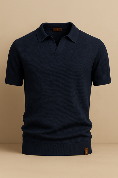 Curvellia – Gestructureerd Poloshirt