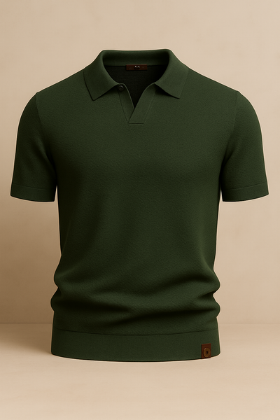 Curvellia – Gestructureerd Poloshirt