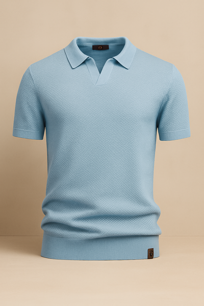 Curvellia – Gestructureerd Poloshirt