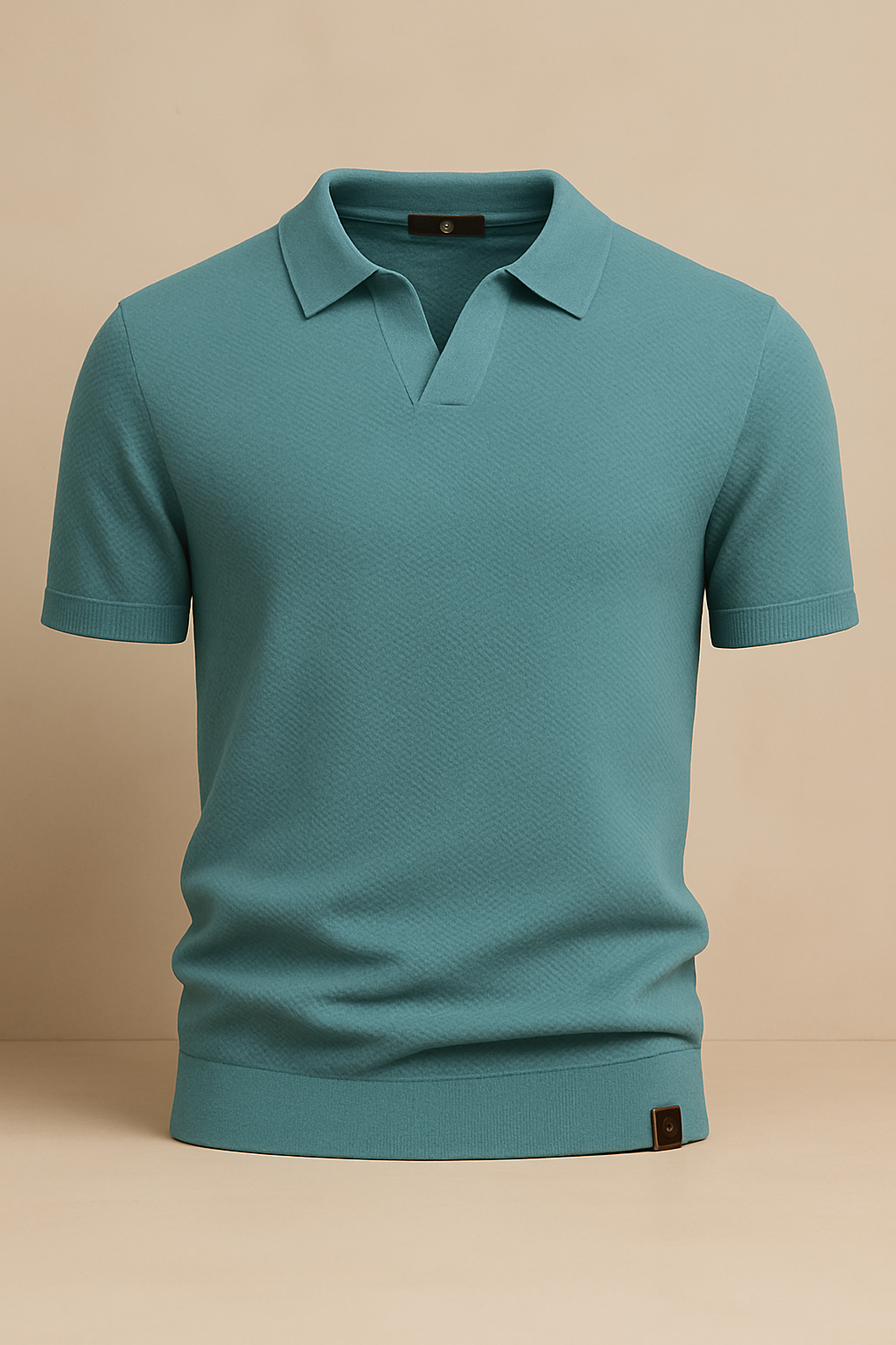 Curvellia – Gestructureerd Poloshirt