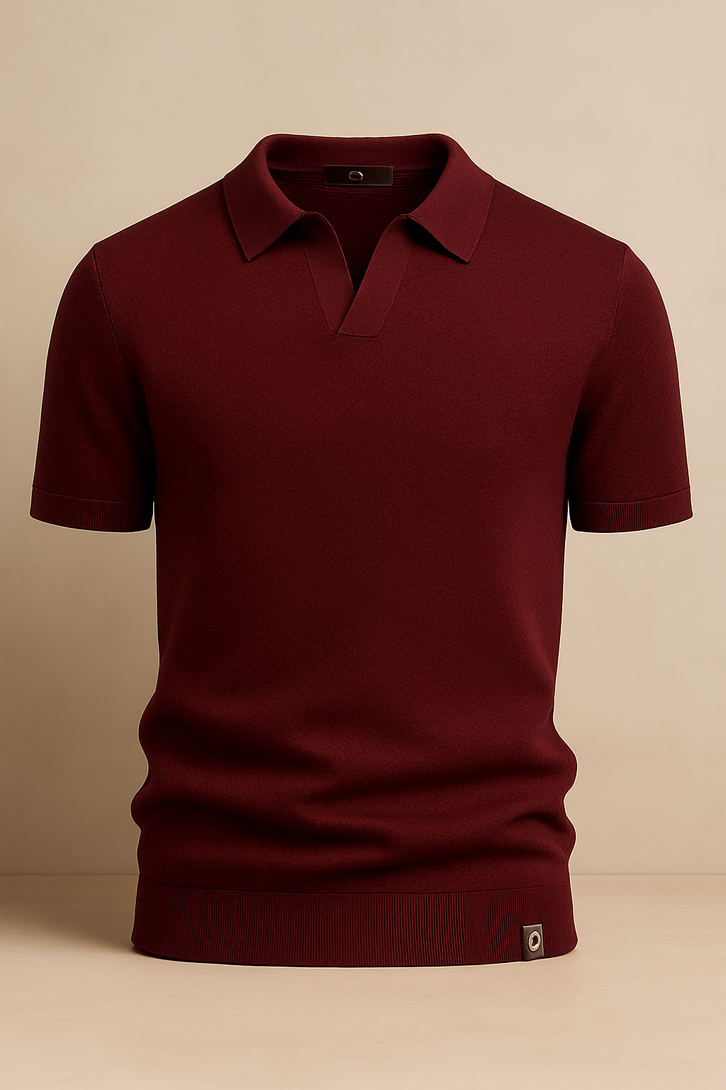 Curvellia – Gestructureerd Poloshirt