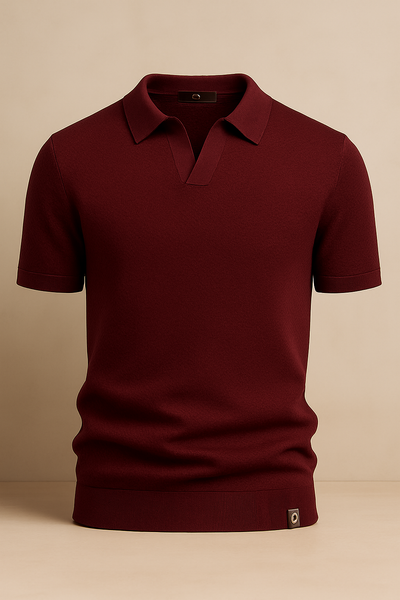 Curvellia – Gestructureerd Poloshirt