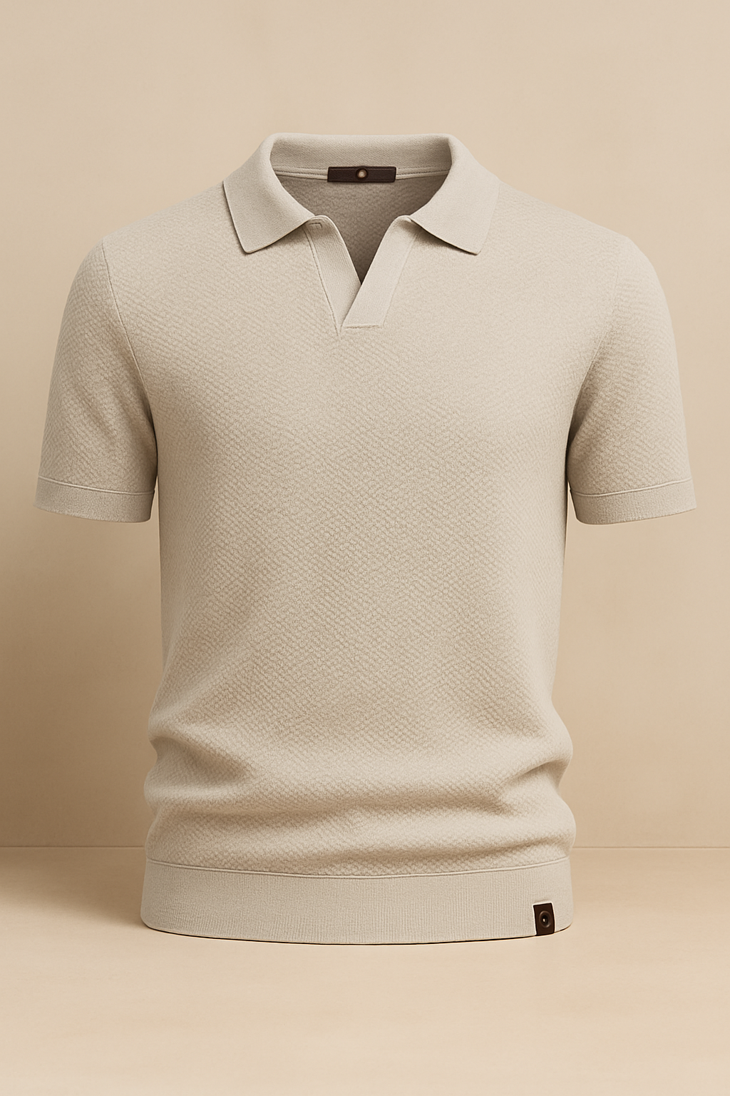 Curvellia – Gestructureerd Poloshirt